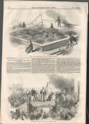 Queens College Cork Inauguration 1849 Antique Newspaper