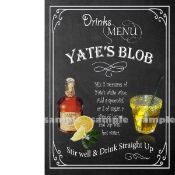 Iconic Northern Yates Blob Classic Pub Drink Large Metal Wall Art.