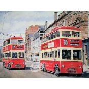 Belfast Trolley Bus Metal Wall Art