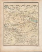 Glasgow, Stirling, Livingstone, Hamilton, Falkirk - John Cary’s Antique 1794 Map.