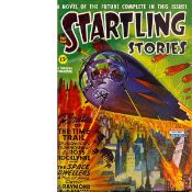 1940’s/50’s Sci-Fi Comic Cover Large Metal Wall Art-11