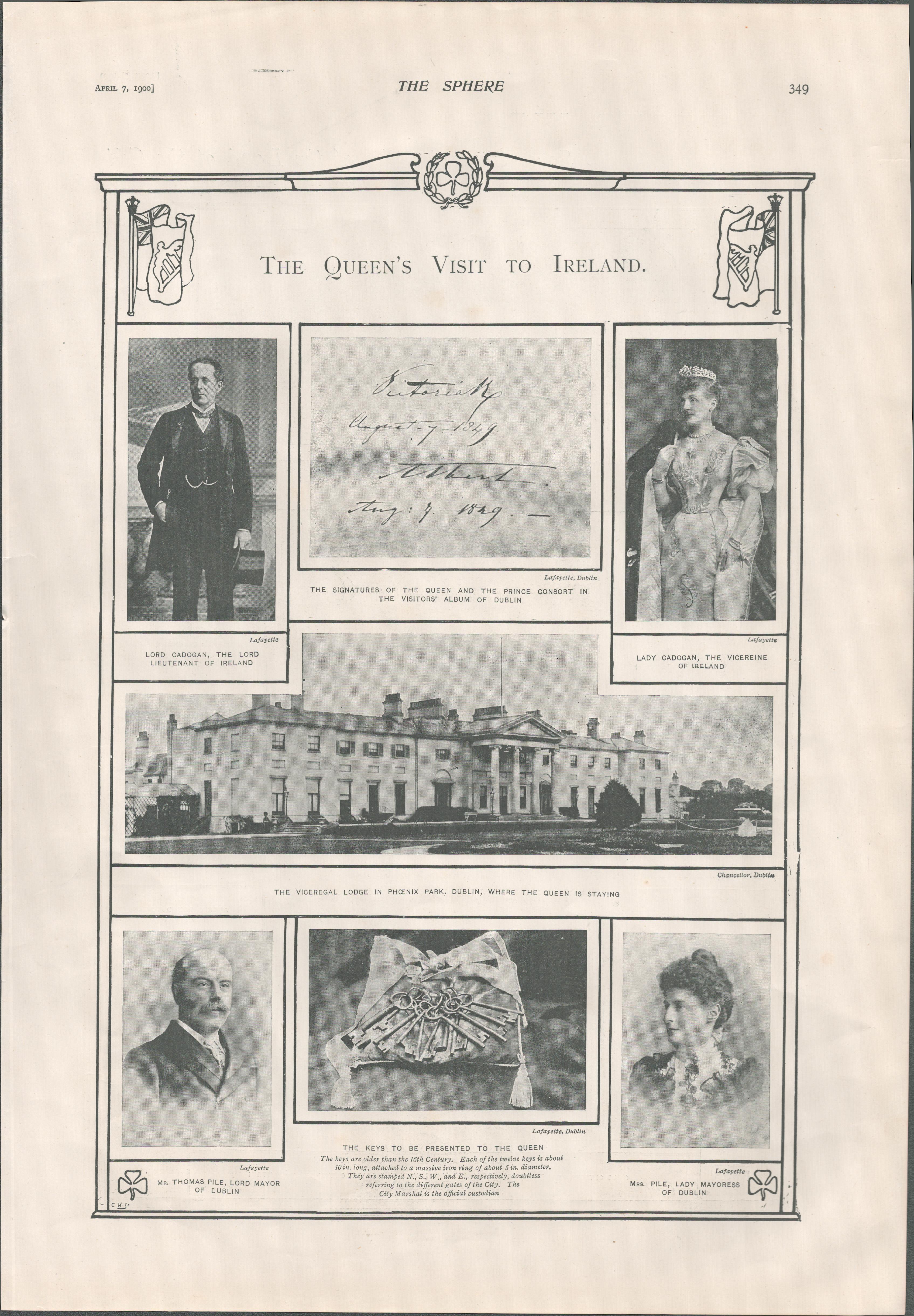 Queen Victoria 1900 Visit Phoenix Park Dublin Connemara Donegal Antrim