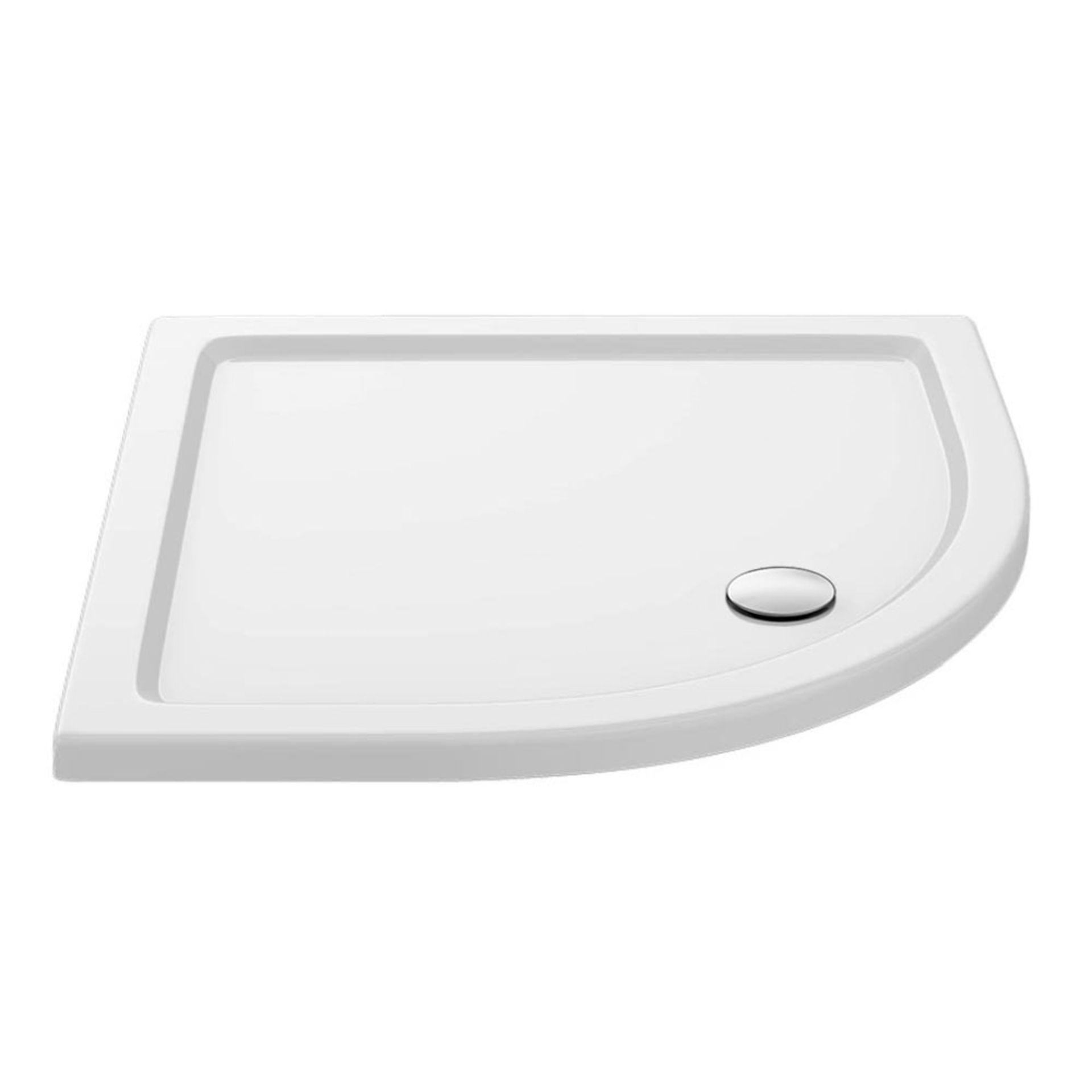RRP £295. Stone Quadrant Shower Tray - 800 x 800 x 40mm. Appears New Unused In Factory Wrap. - Image 2 of 3