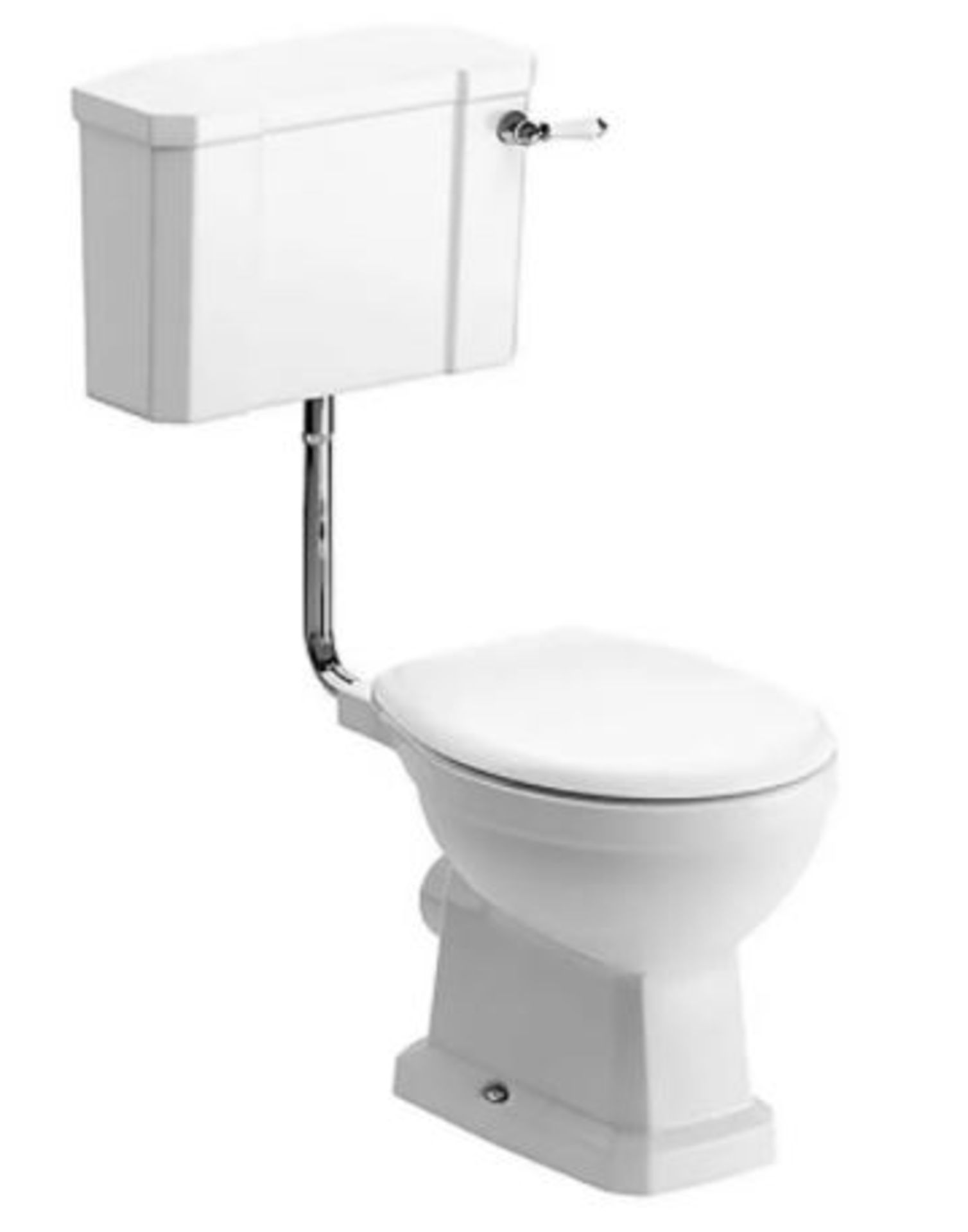 RRP £300. Whitechapel White Low Level Toilet with Soft Close Toilet Seat. Includes Pan, Low Level C - Image 13 of 13