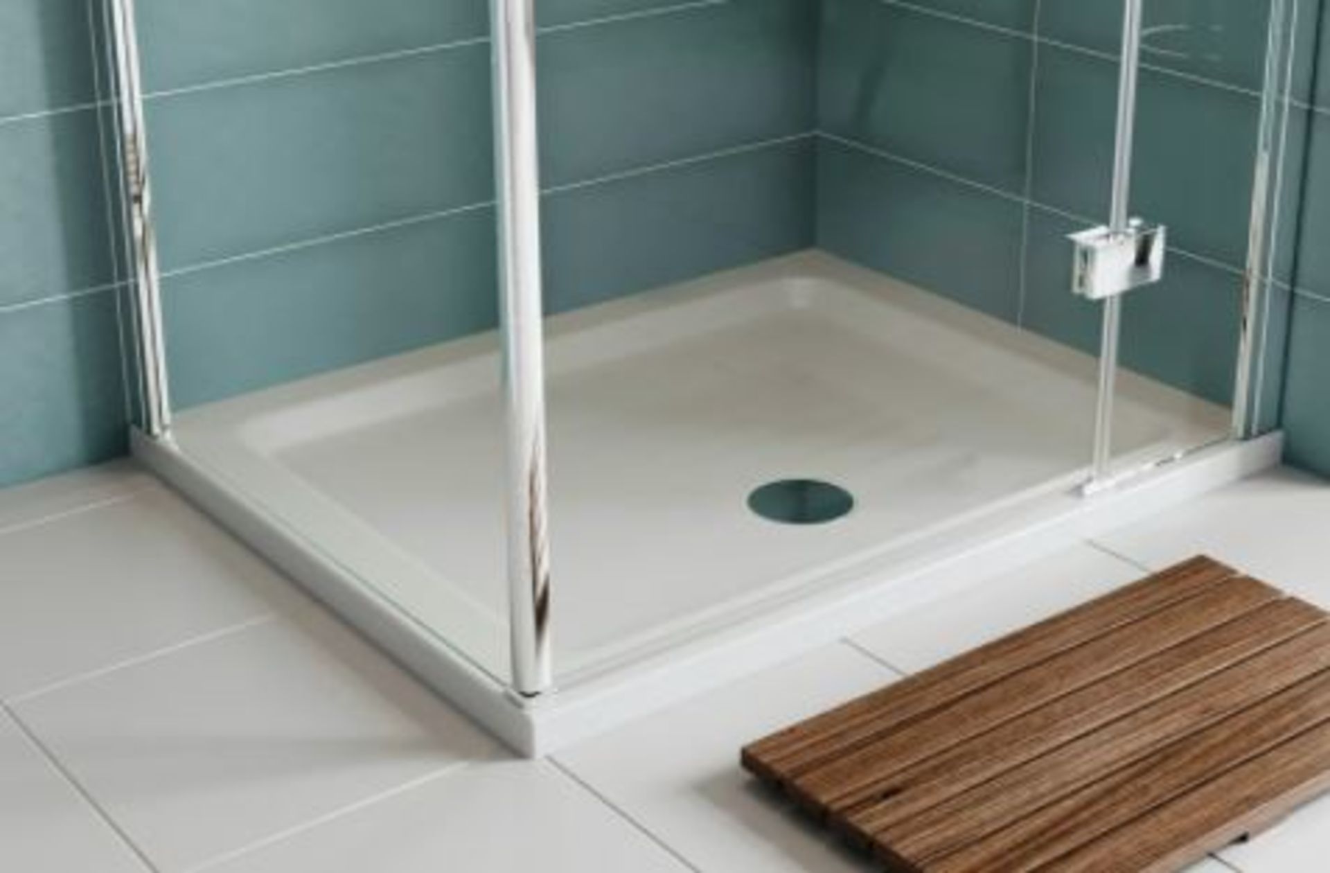 RRP £295. 1200 x 800mm Stone resin Shower Tray. Appears New unused In Wrapping