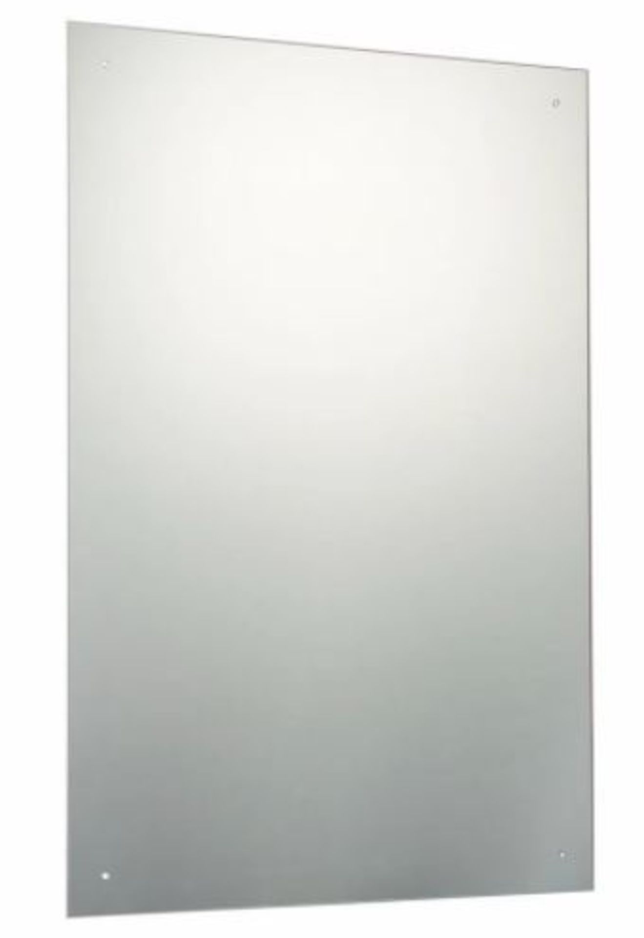 RRP £69. Accents bevelled edge drilled bathroom mirror 900 x 600mm. Product code: MIR004. NEW