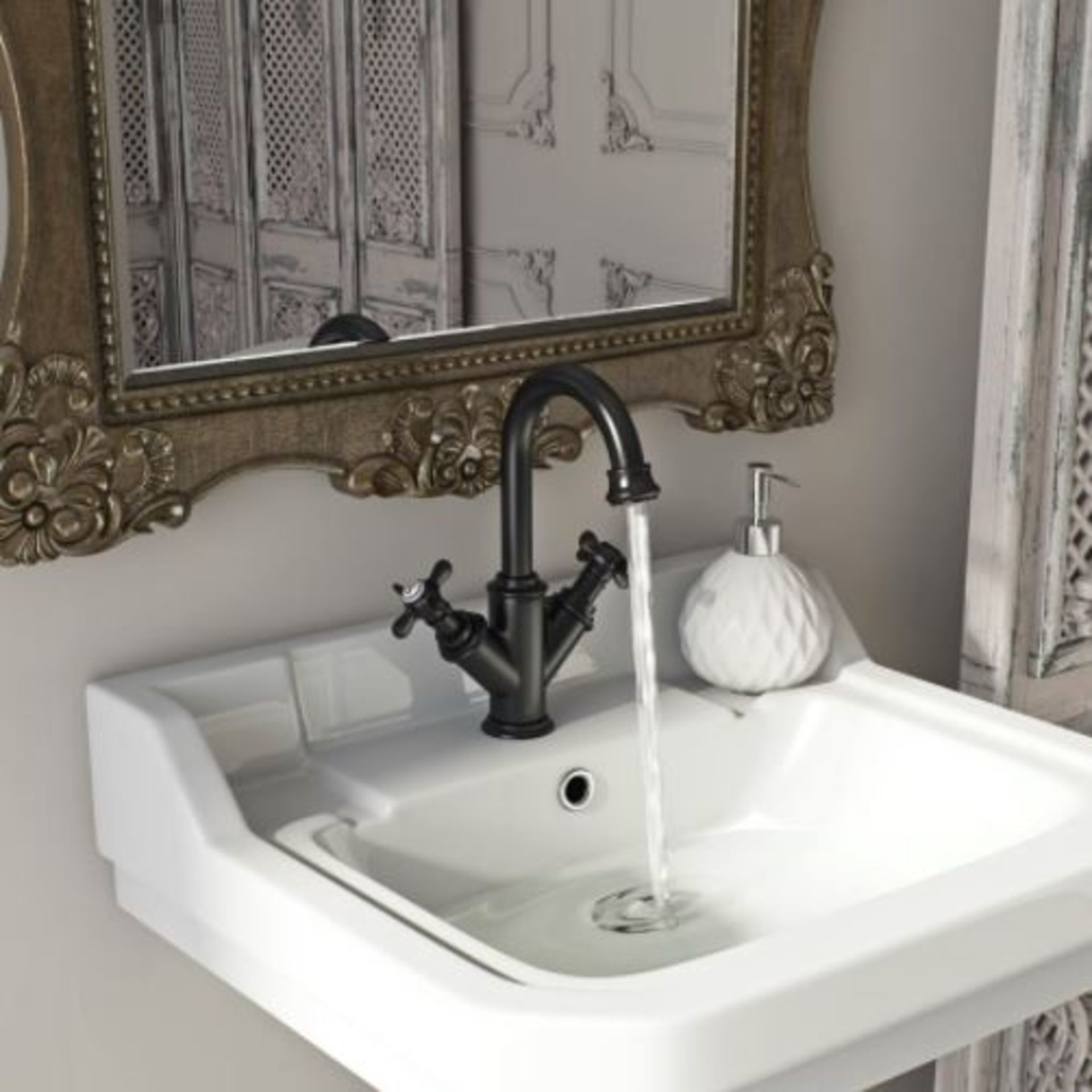 RRP £199. Matt Black. The Bath Co. Castello basin mixer tap With Basin Waste. NEW. Product code: C