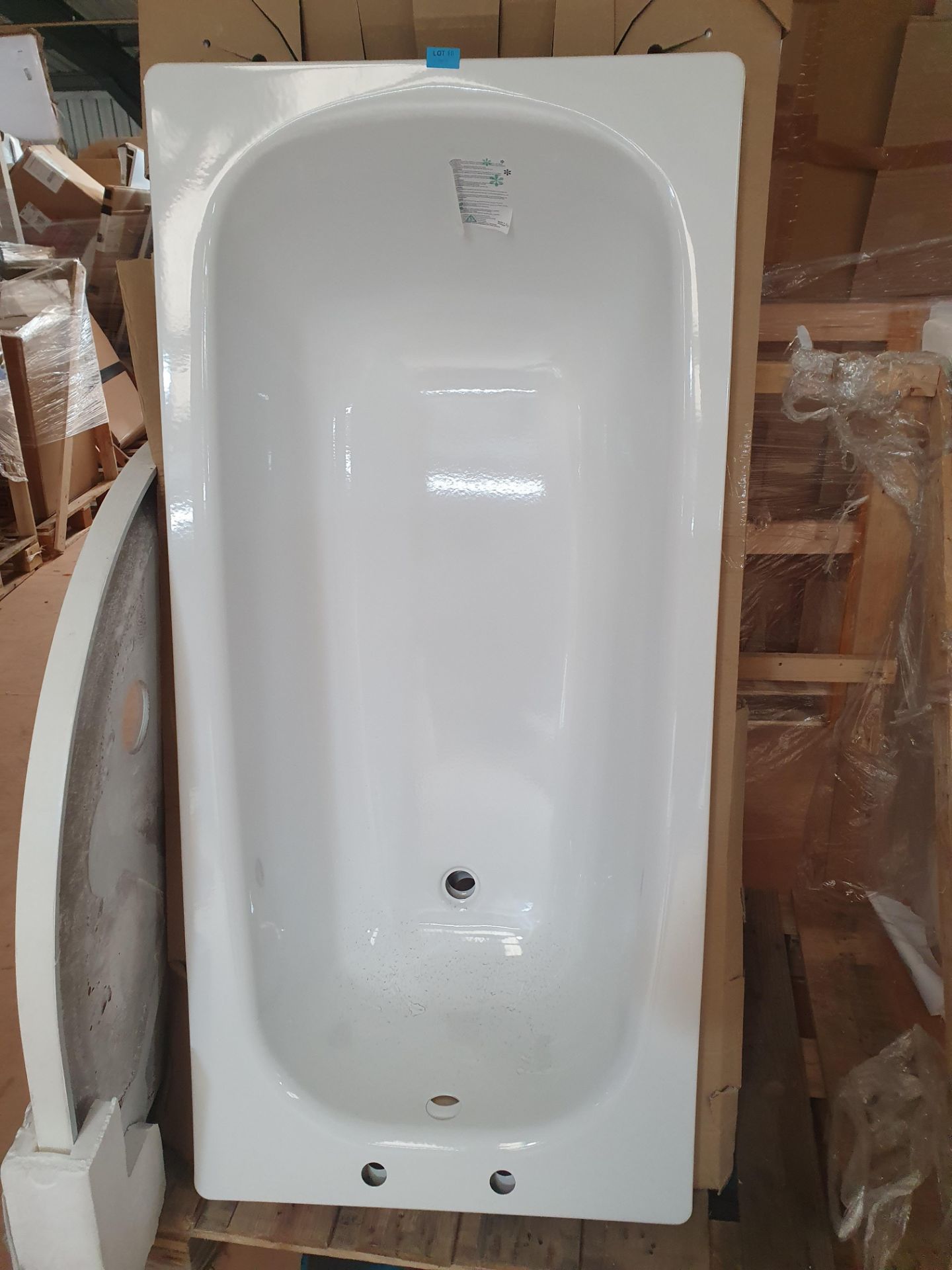 RRP £225. Orchard single ended steel bath. 1500 x 700mm. Appears Unused. Product code: VPSTB15N - Image 2 of 2