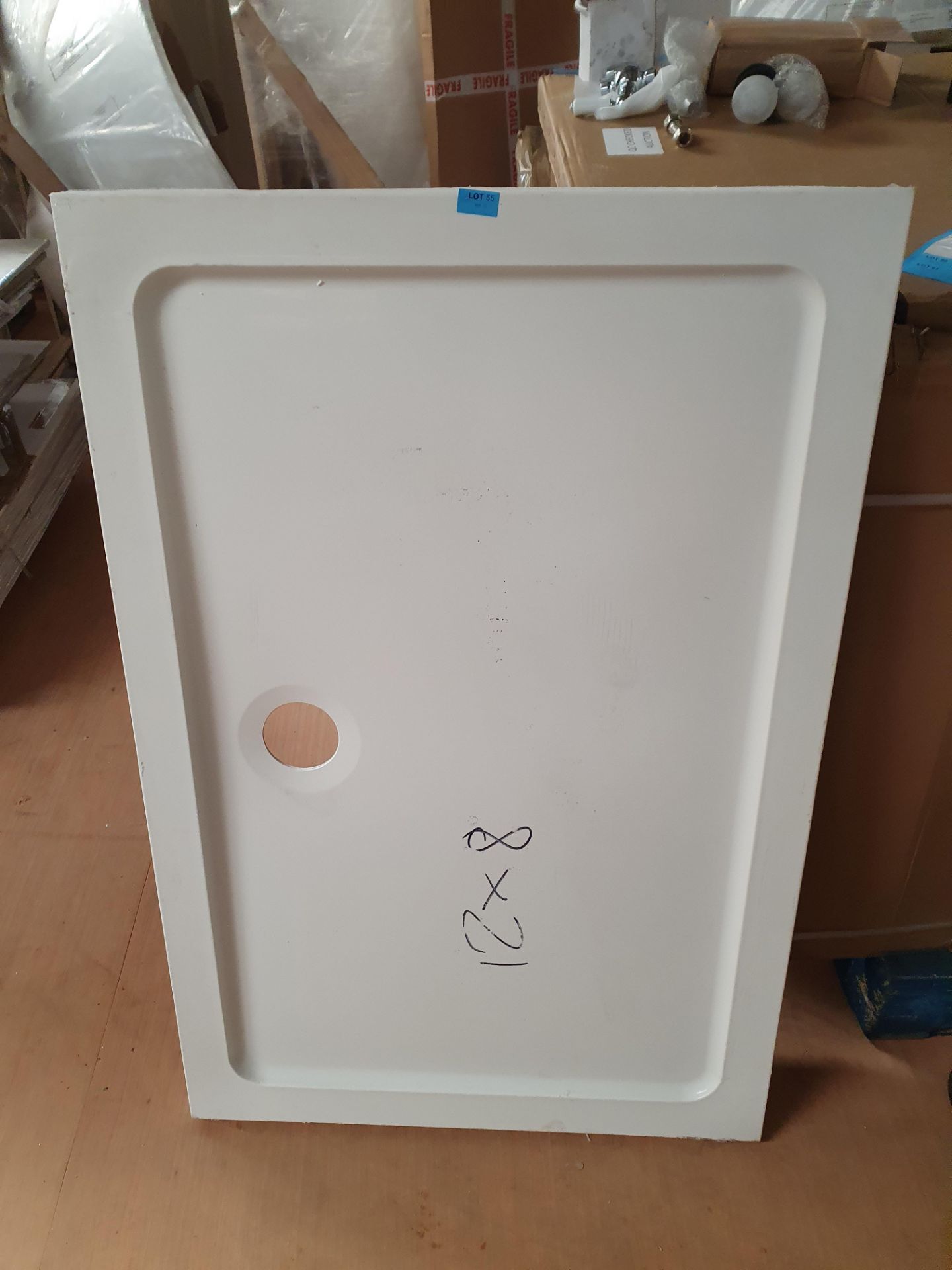 RRP £295. 1200 x 800mm Stone resin Shower Tray. Appears New unused In Wrapping - Image 2 of 2