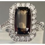 5.07 Ct Natural Alexandrite Ring Unheated Untreated with Diamonds & 18k Gold