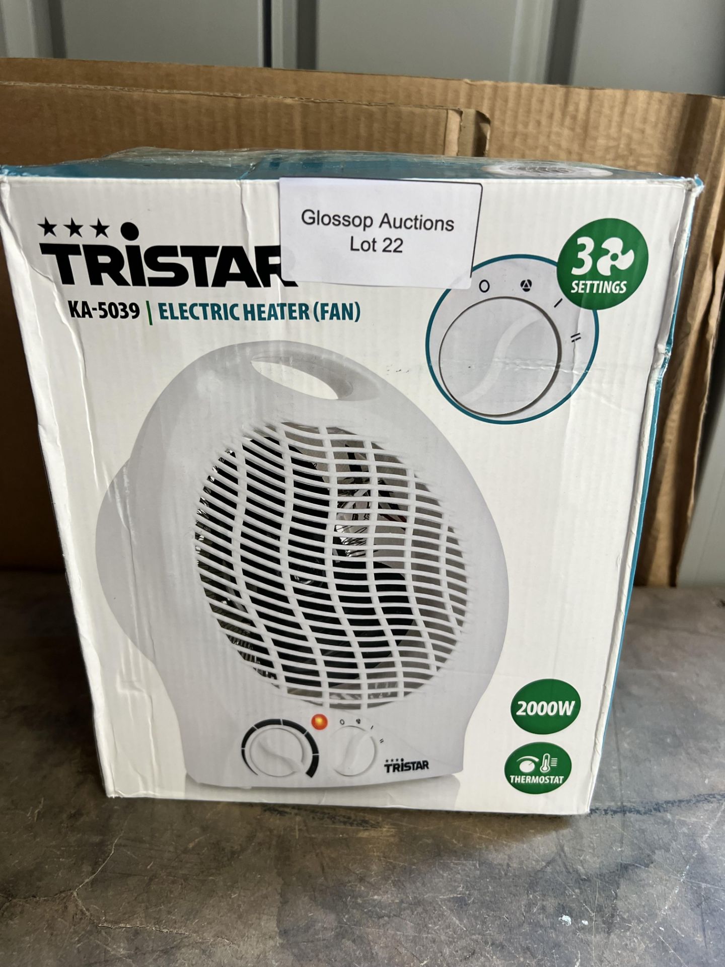 Tristar KA-5039 Fan Heater. RRP £19.99 Grade U