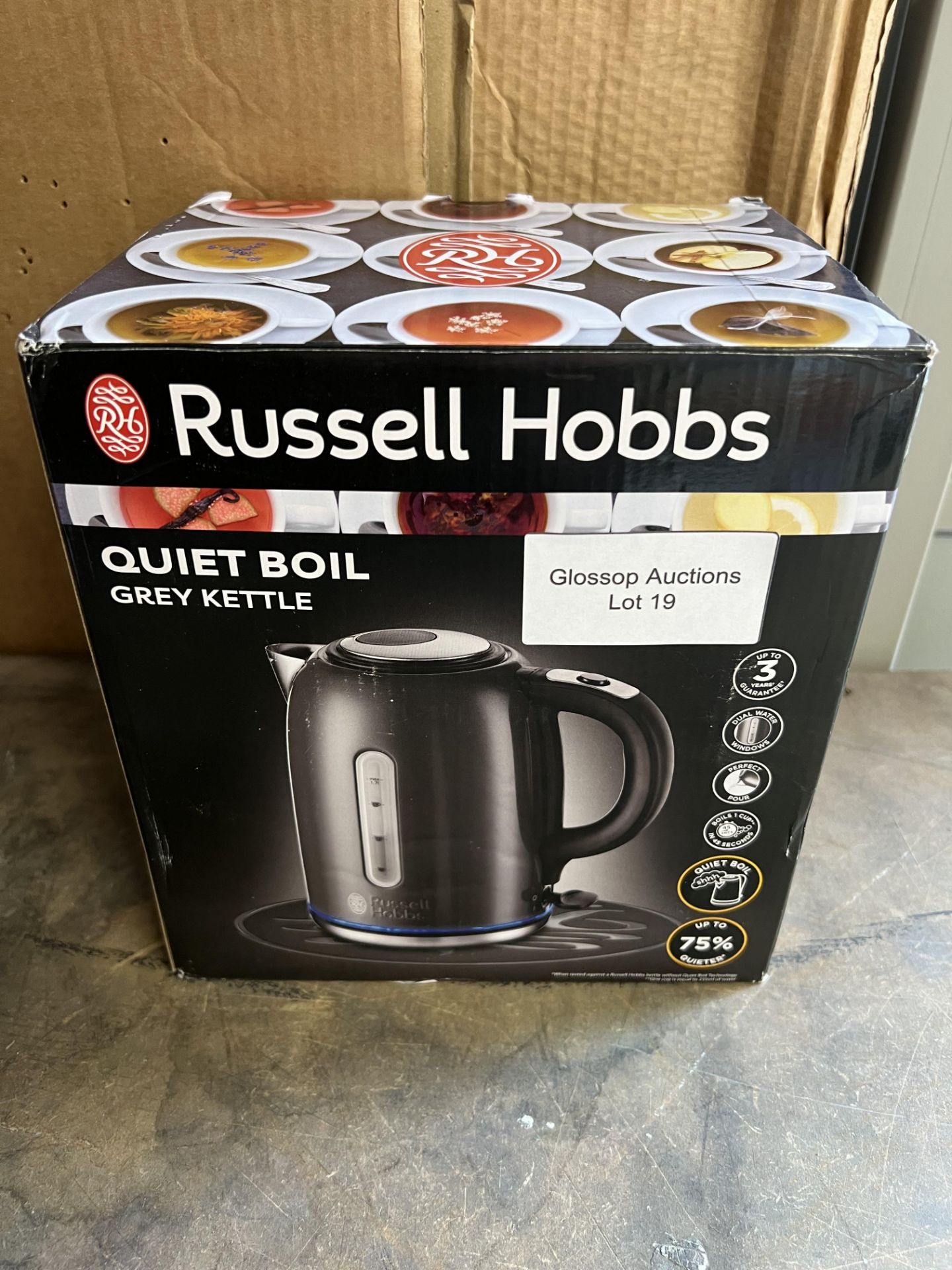 Russell Hobbs Buckingham Quiet Boil S/Steel Kettle. RRP £34.99 Grade U