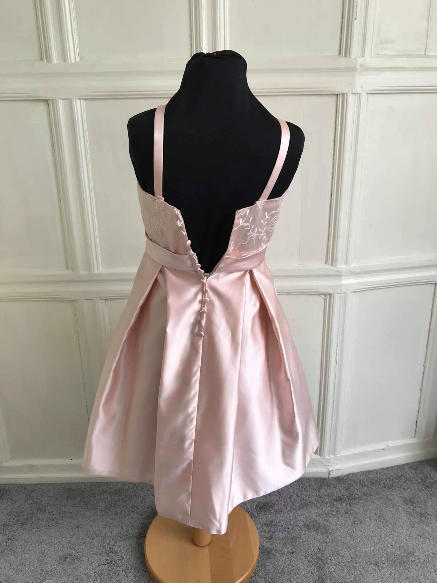 Pink Mikado Prom Or Party Dress Age 4. - Image 2 of 3