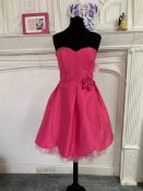 Prom Or Party Dress Size 12 In Raspberry Pink