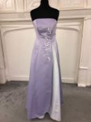 Prom Dress Lilac and White Size 14 Approx.