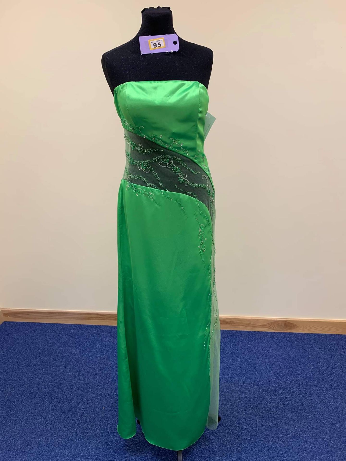 Green Prom Dress Size Approx. 14. - Image 2 of 8