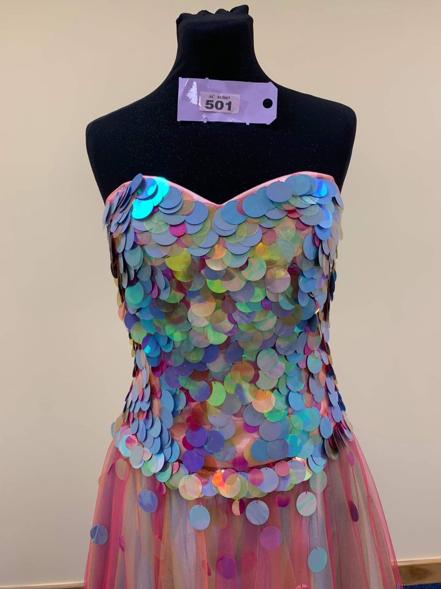 Prom Dress Fuchsia Small - Image 9 of 12