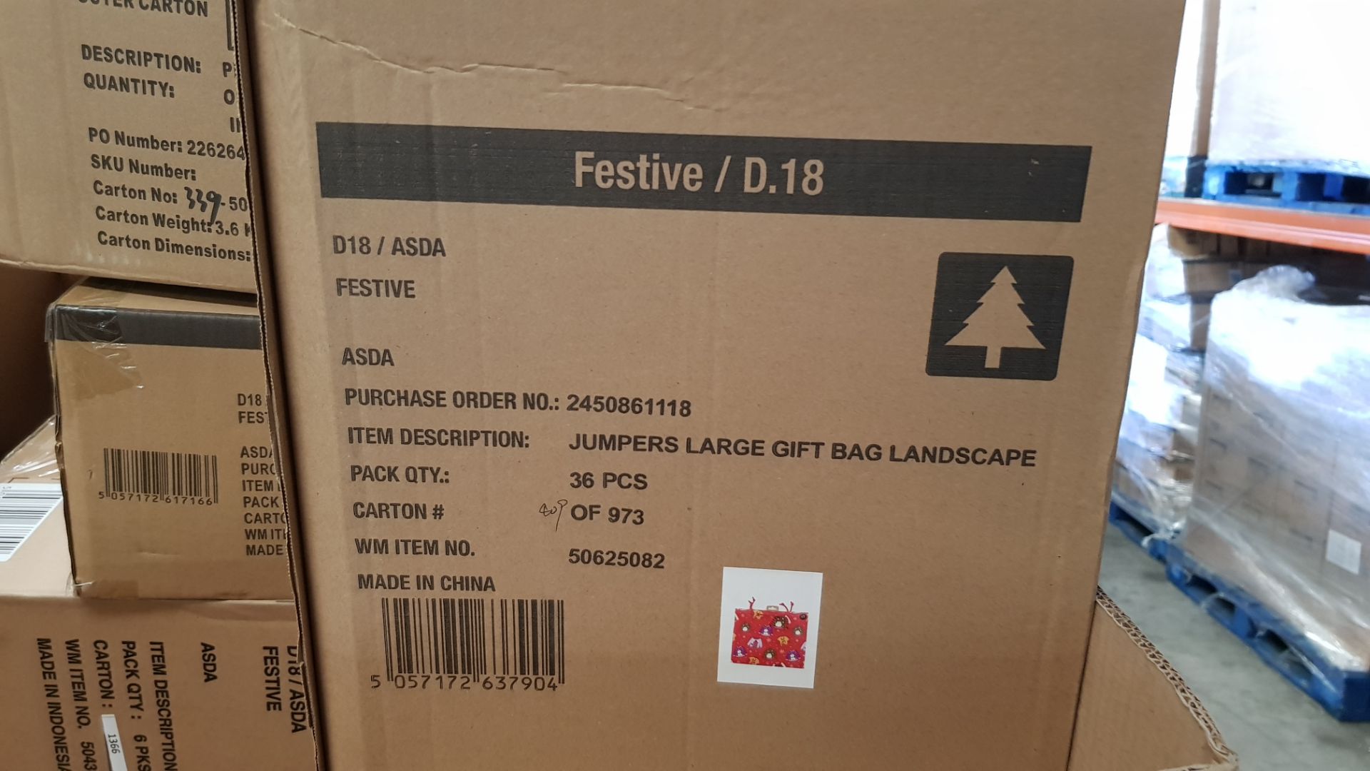 (R3) Trader’s Lot – Pallet Of Mixed Christmas Items. All Items Appear As New. To Include: 12 Pack S - Image 7 of 11