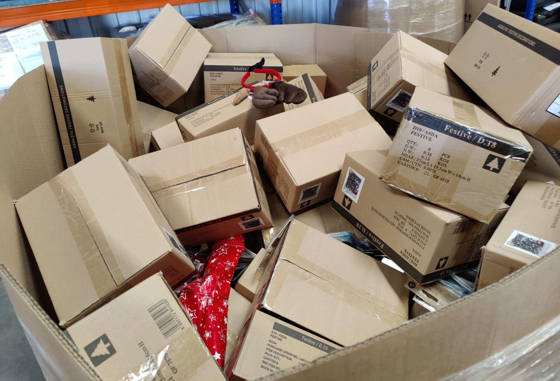 (R3) Trader’s Lot – Pallet Of Mixed Christmas Items. All Items Appear To Be As New. To Include: D - Image 4 of 8