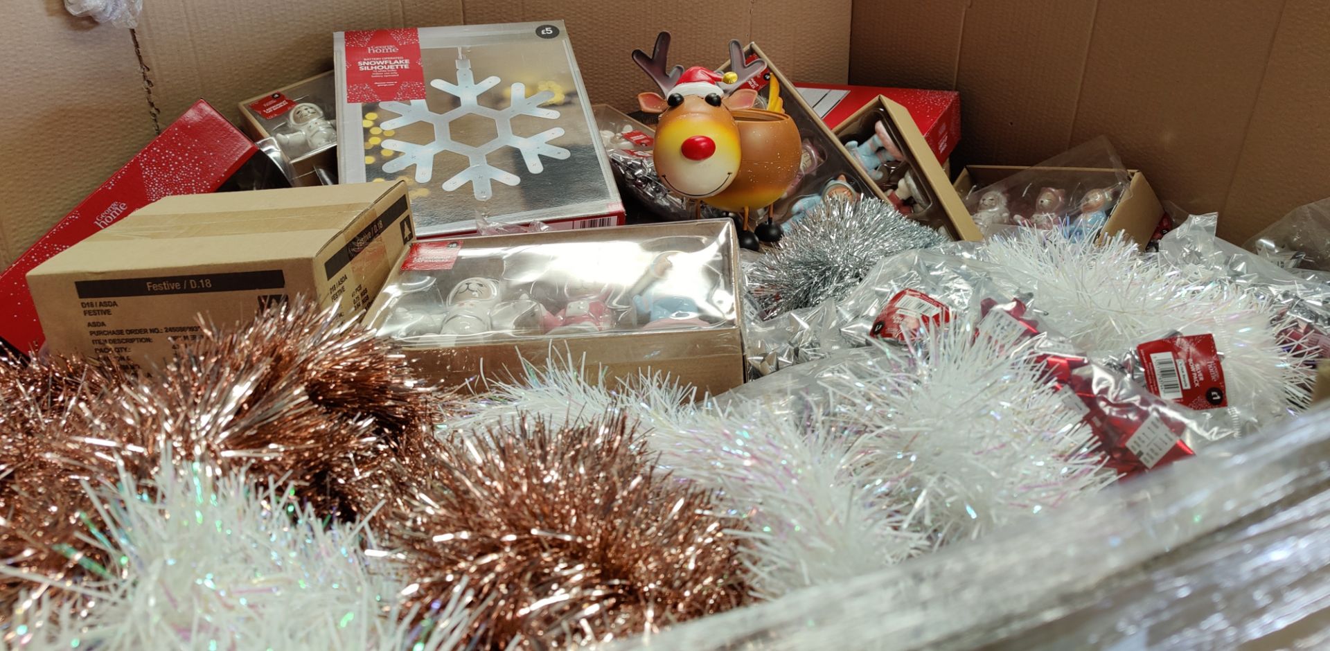 (R3) Trader’s Lot - Pallet Of Mixed Christmas Decorations. All Items Appear As New. To Include: Red - Image 5 of 7