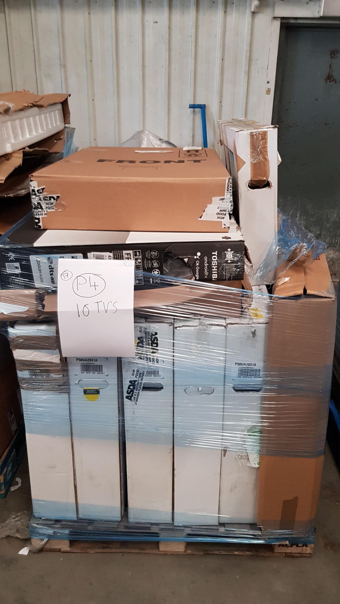 Spares or Repairs – Contents Of Pallet. 10x Mixed Smart TV’s To Include 4K Ultra HD. To Include 6x - Image 2 of 3