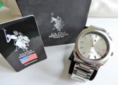 Gents US Polo Association Quartz Watch New Boxed