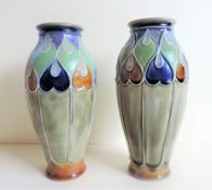 Antique Art Nouveau Royal Doulton Bessie Newbery Vases