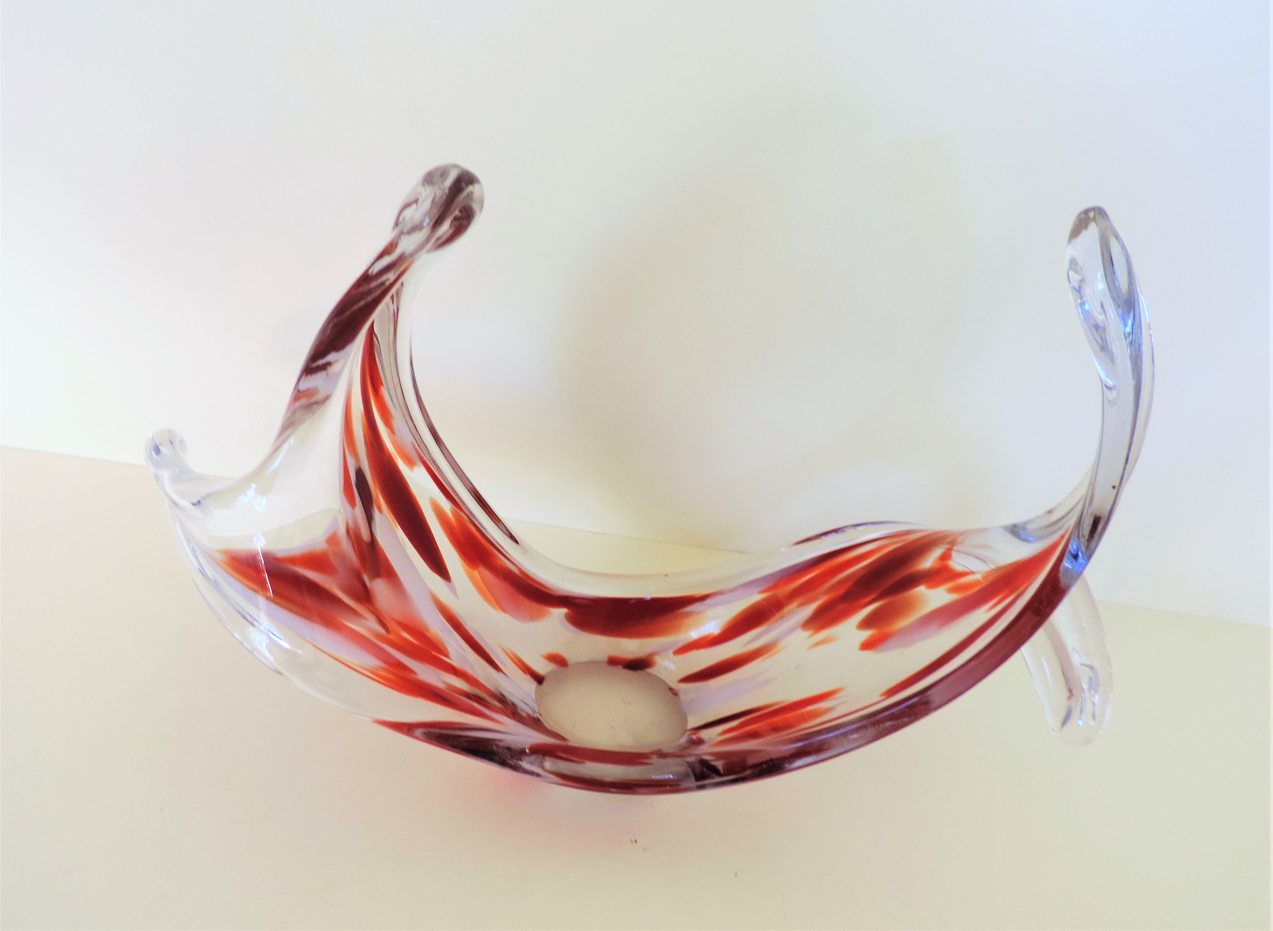 Murano Art Glass Centrepiece Sculpture 33cm wide - Image 3 of 5