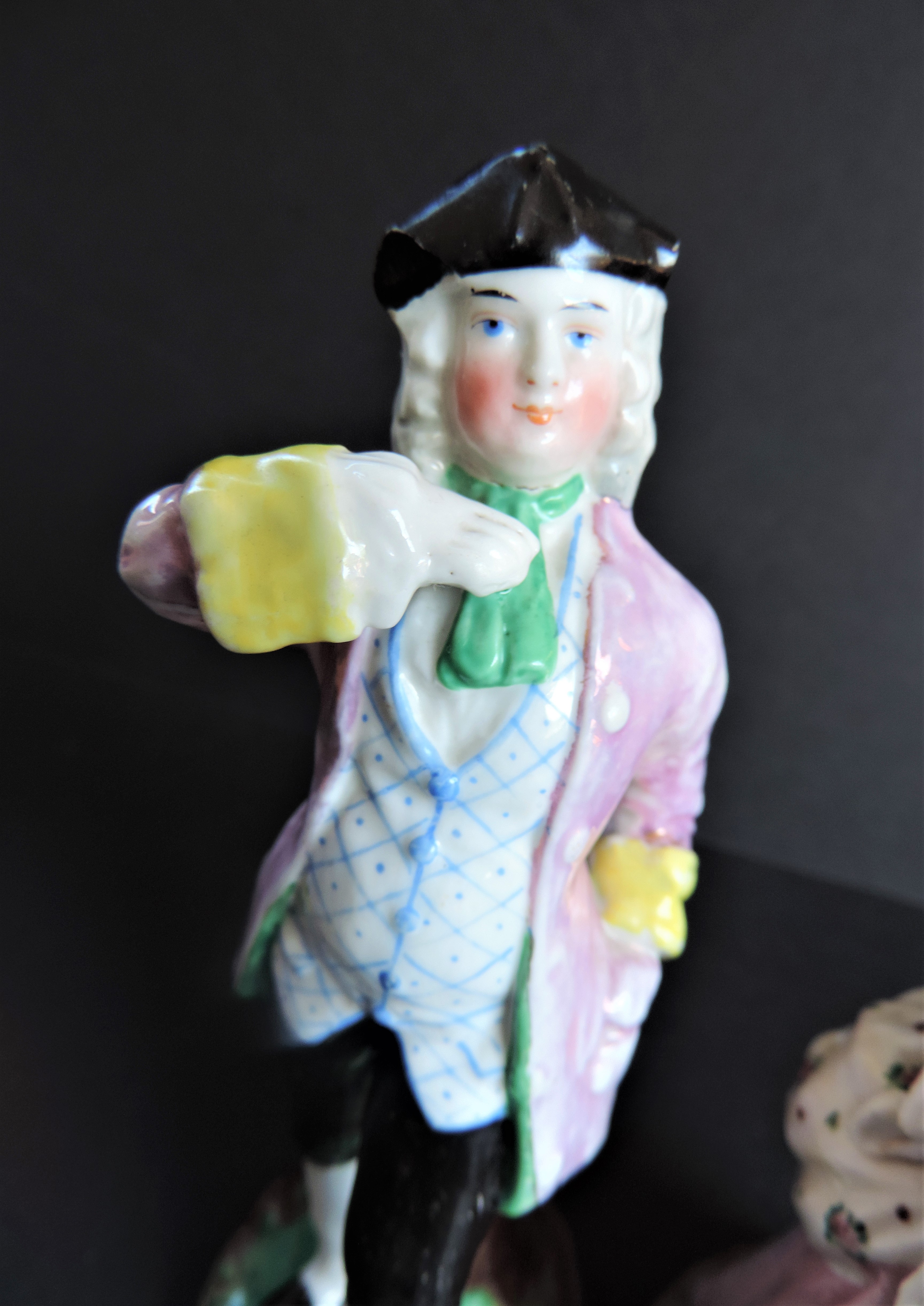 Pair of 18th Century Porcelain Figurines - Image 4 of 5