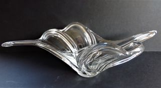 Signed Art Vannes France Glass Centre Piece circa 1960’s