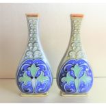 Antique Art Nouveau Doulton Lambeth Ethel Beard Vases