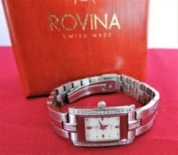 Ladies Swiss Rovina Diamond Watch