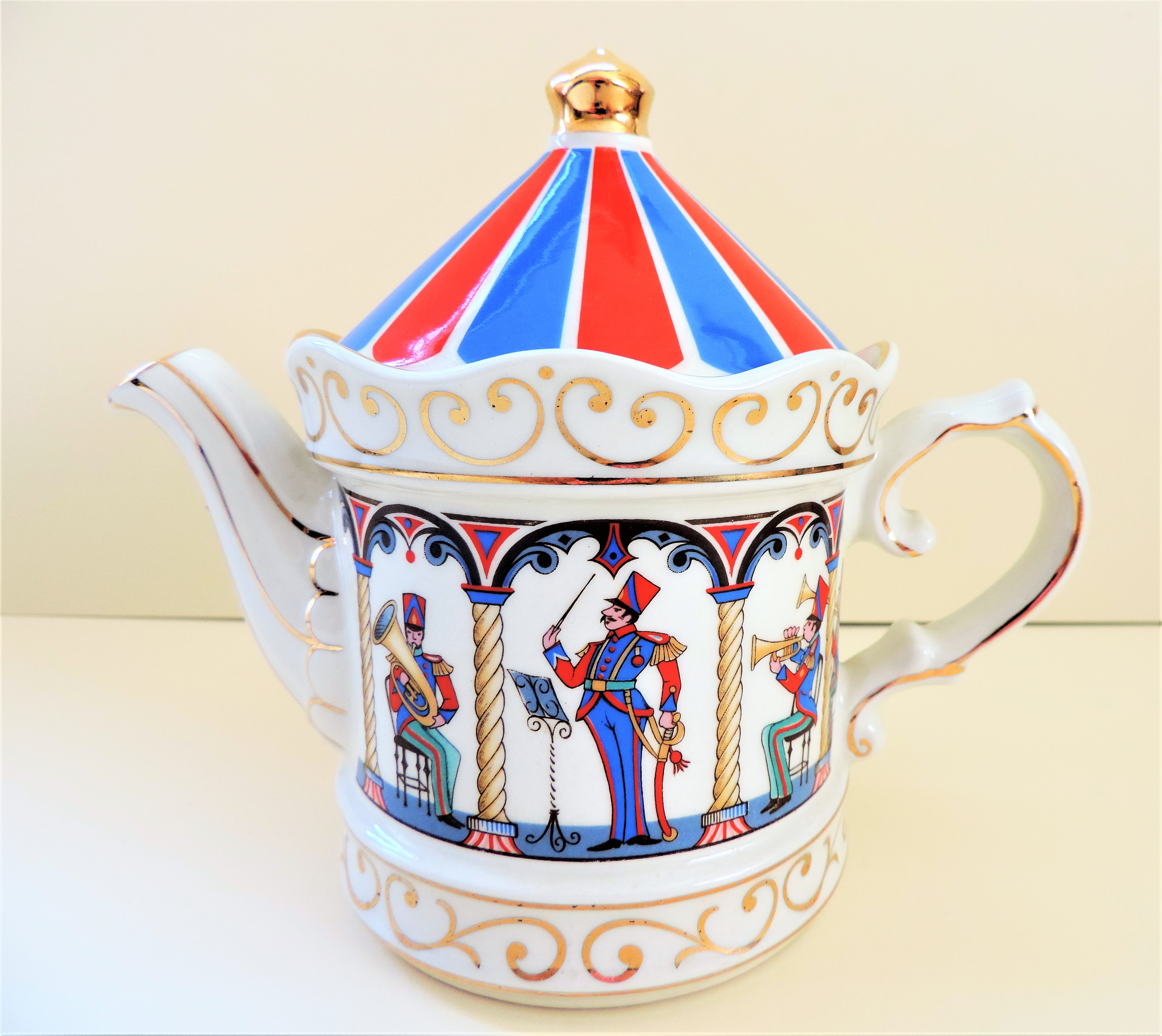 Vintage Sadler Bandstand Tea Pot Edwardian Entertainments - Image 2 of 4