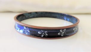 Vintage Enamel Bangle circa 1940's