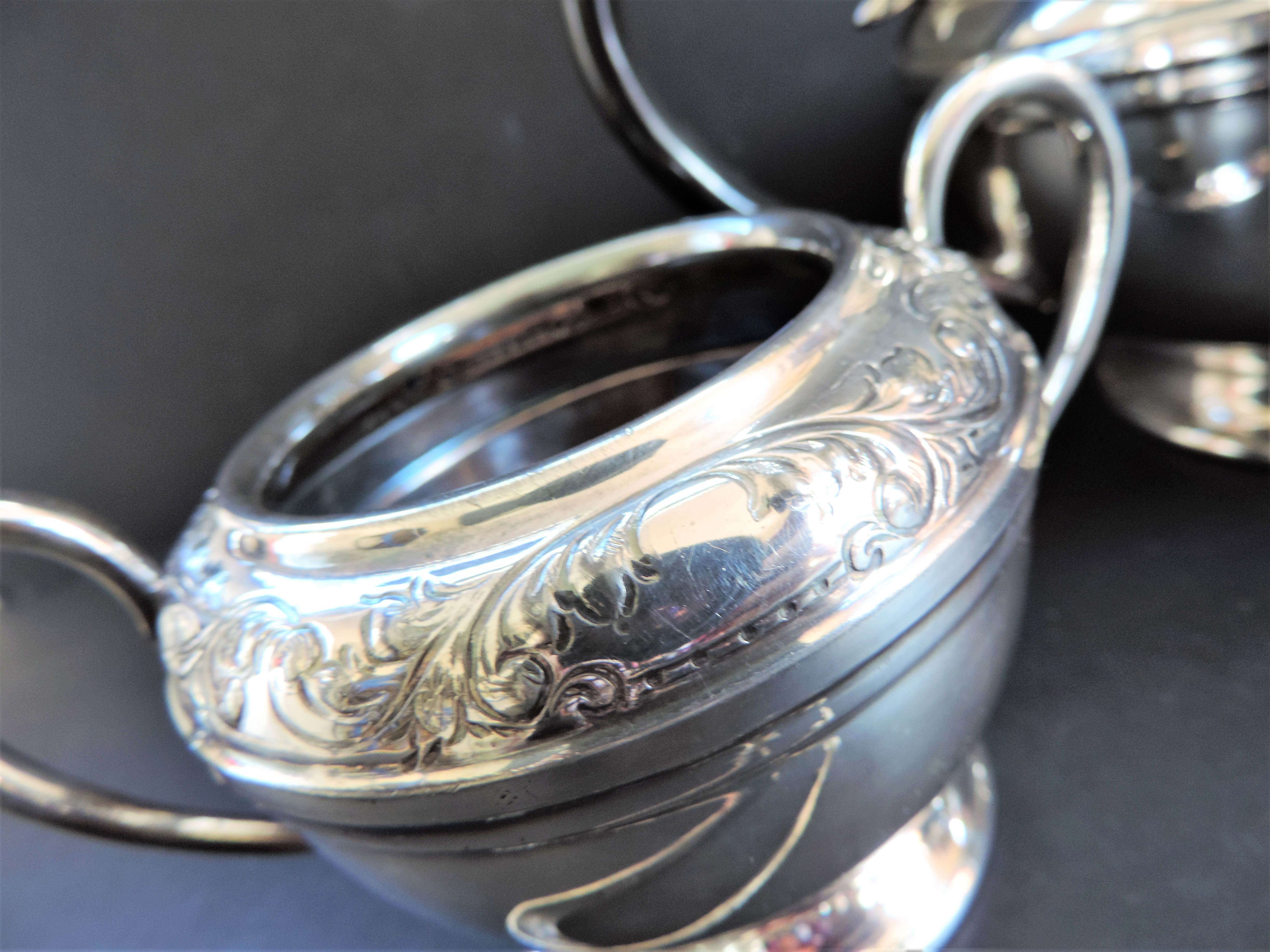 Antique Silver Plate 3 piece Tea Set - Image 5 of 8