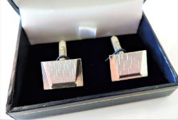 Vintage Sterling Silver Gents Cufflinks c.1980's