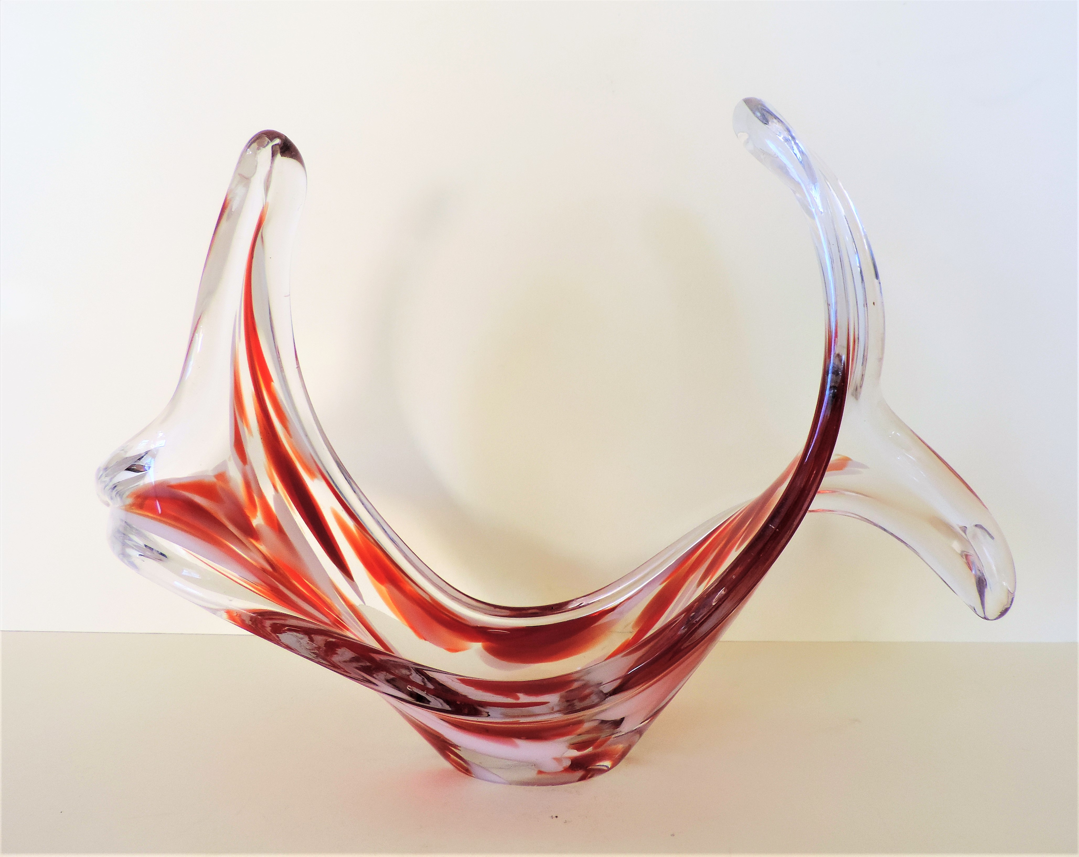 Murano Art Glass Centrepiece Sculpture 33cm wide