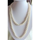 44 Inch Opera Length Pearl Necklace