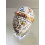 Halcyon Days Enamels Easter 1979 Egg Trinket Box