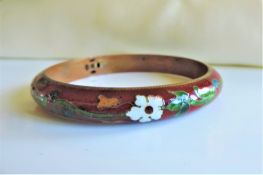 Vintage Art Deco Cloisonne Bangle circa 1920's