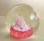 Vintage Caithness Crystal Paperweight 'Tango'