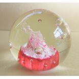 Vintage Caithness Crystal Paperweight 'Tango'