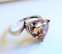 Sterling Silver 5ct Ametrine Ring New with Gift Box