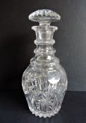 Antique 19th Century Georgian Cut Glass Decanter