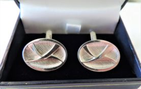 Vintage Sterling Silver Gents Cufflinks