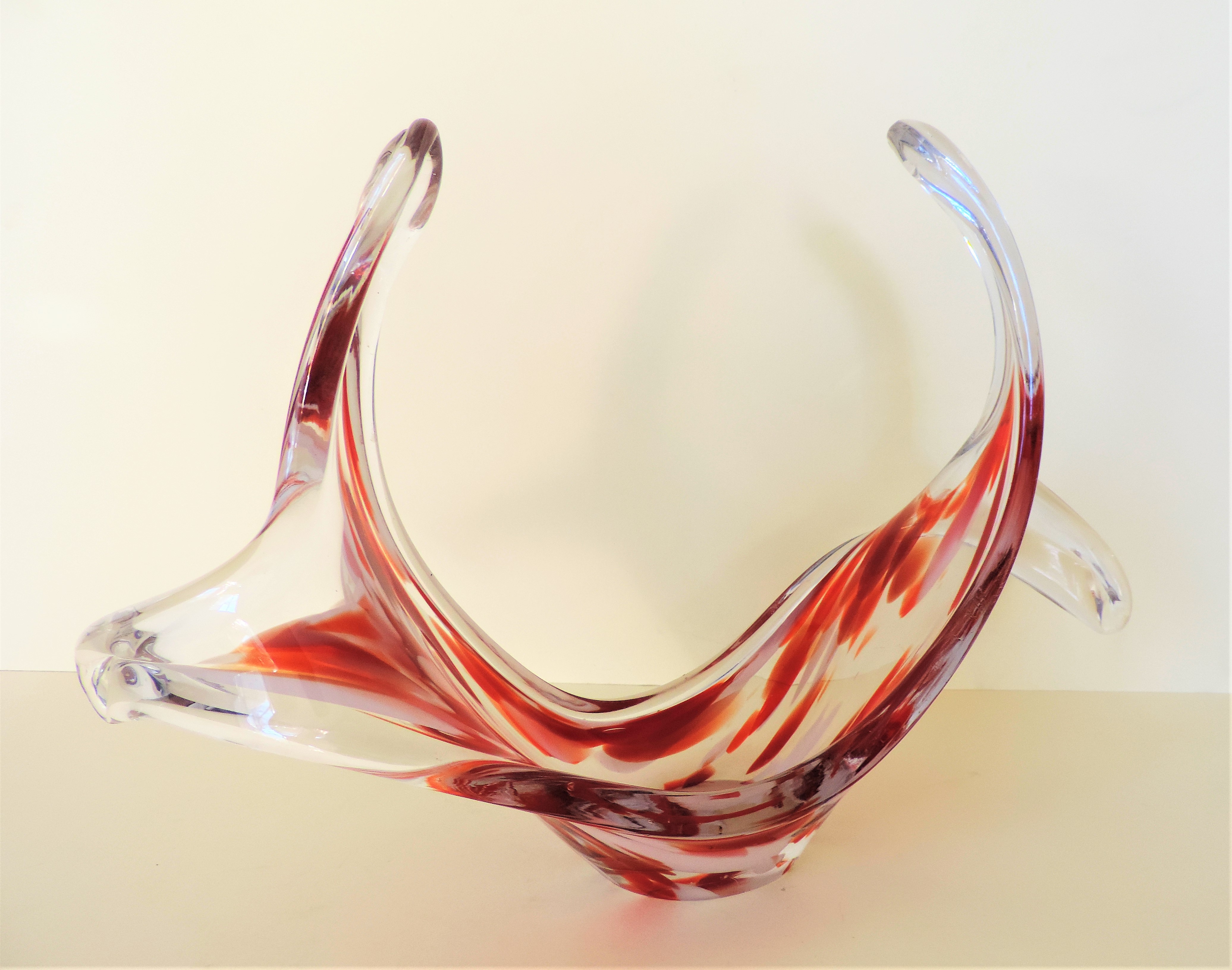 Murano Art Glass Centrepiece Sculpture 33cm wide - Image 5 of 5
