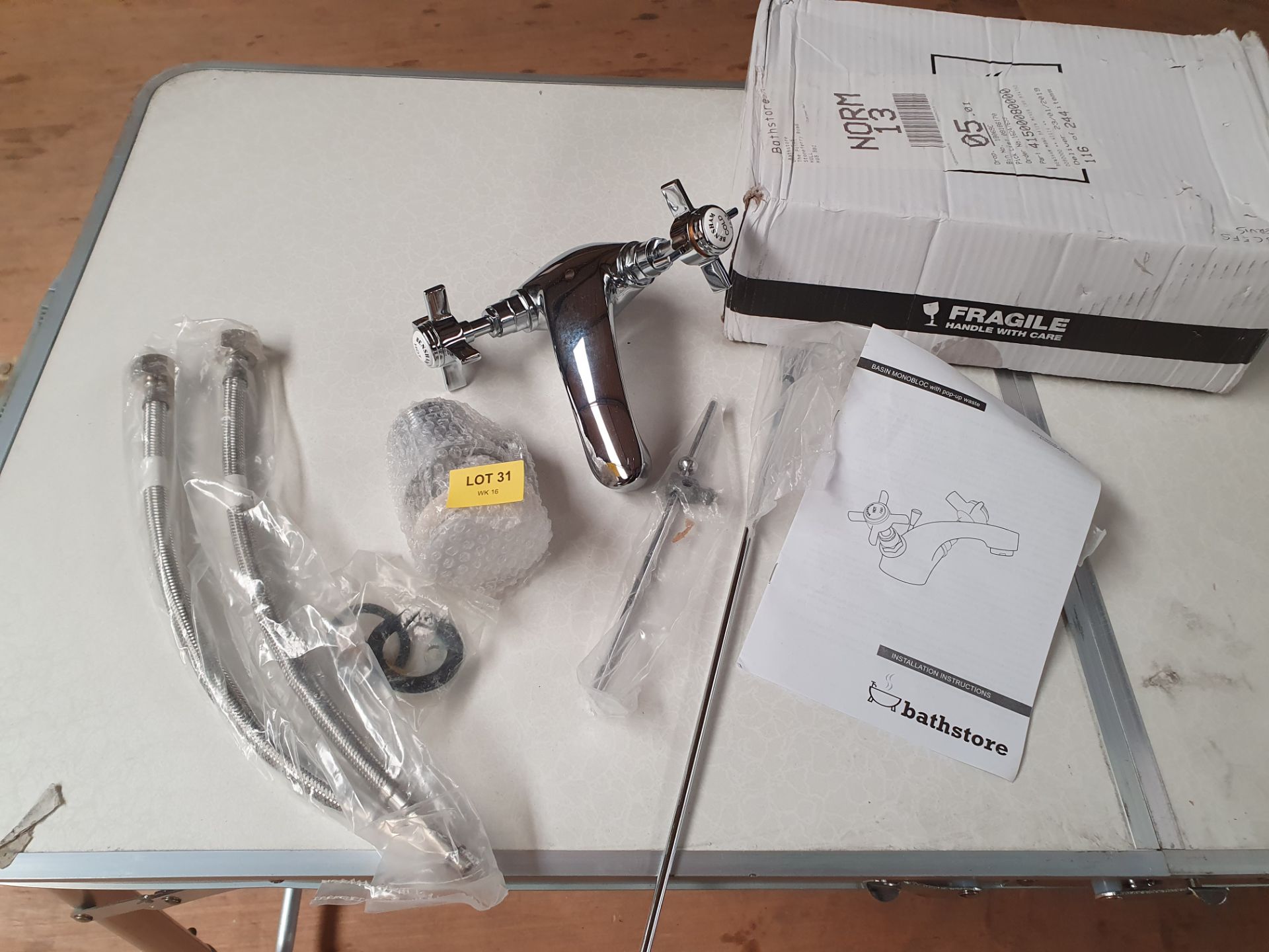 Rrp £195. Balmoral Tradiational Basin Mixer Tap With Pop Up Waste. Appears New Unused. - Image 2 of 2