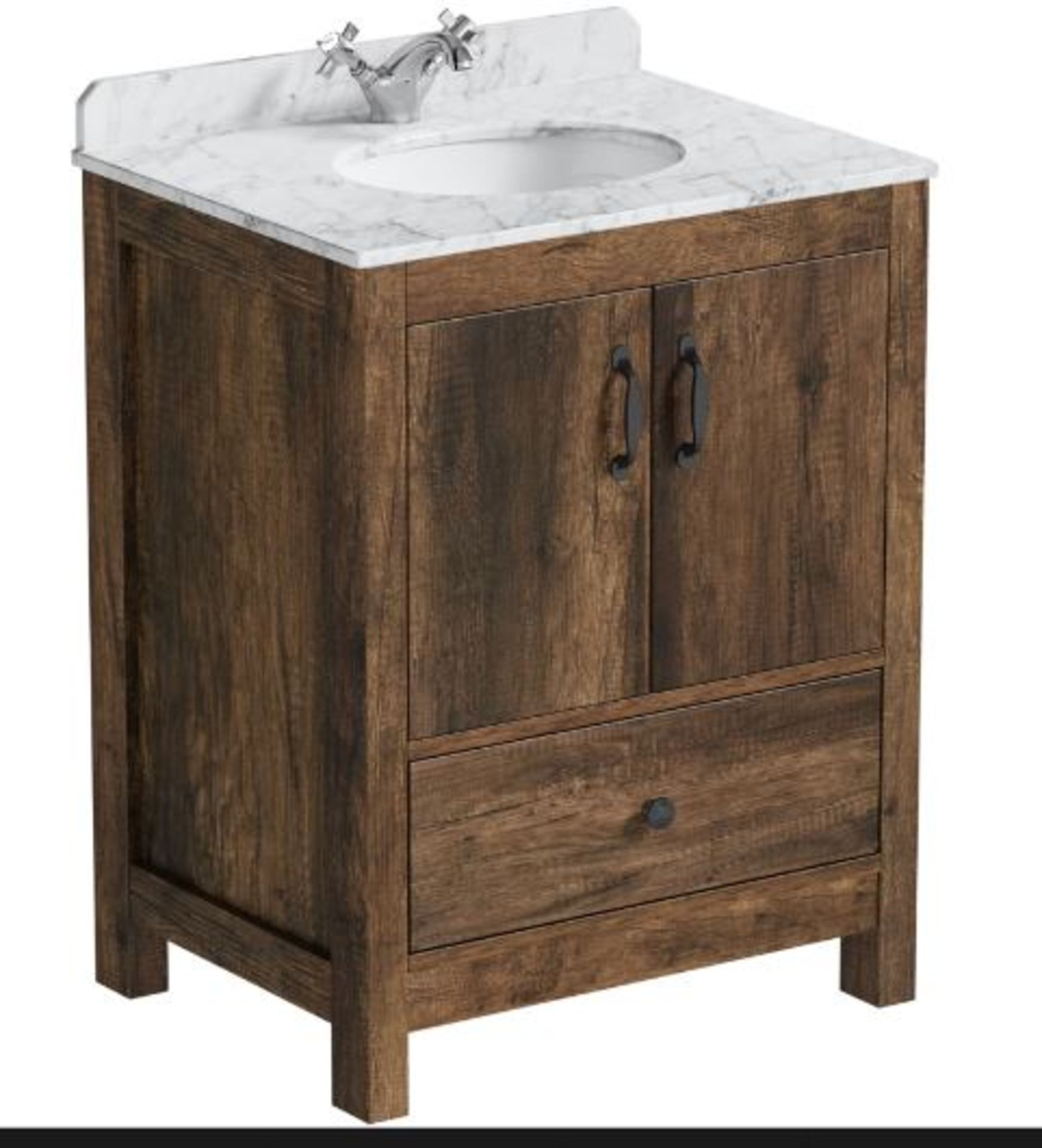 RRP £325. The Bath Co. Dalston floorstanding vanity unit. Appears New Unused. Unit Only