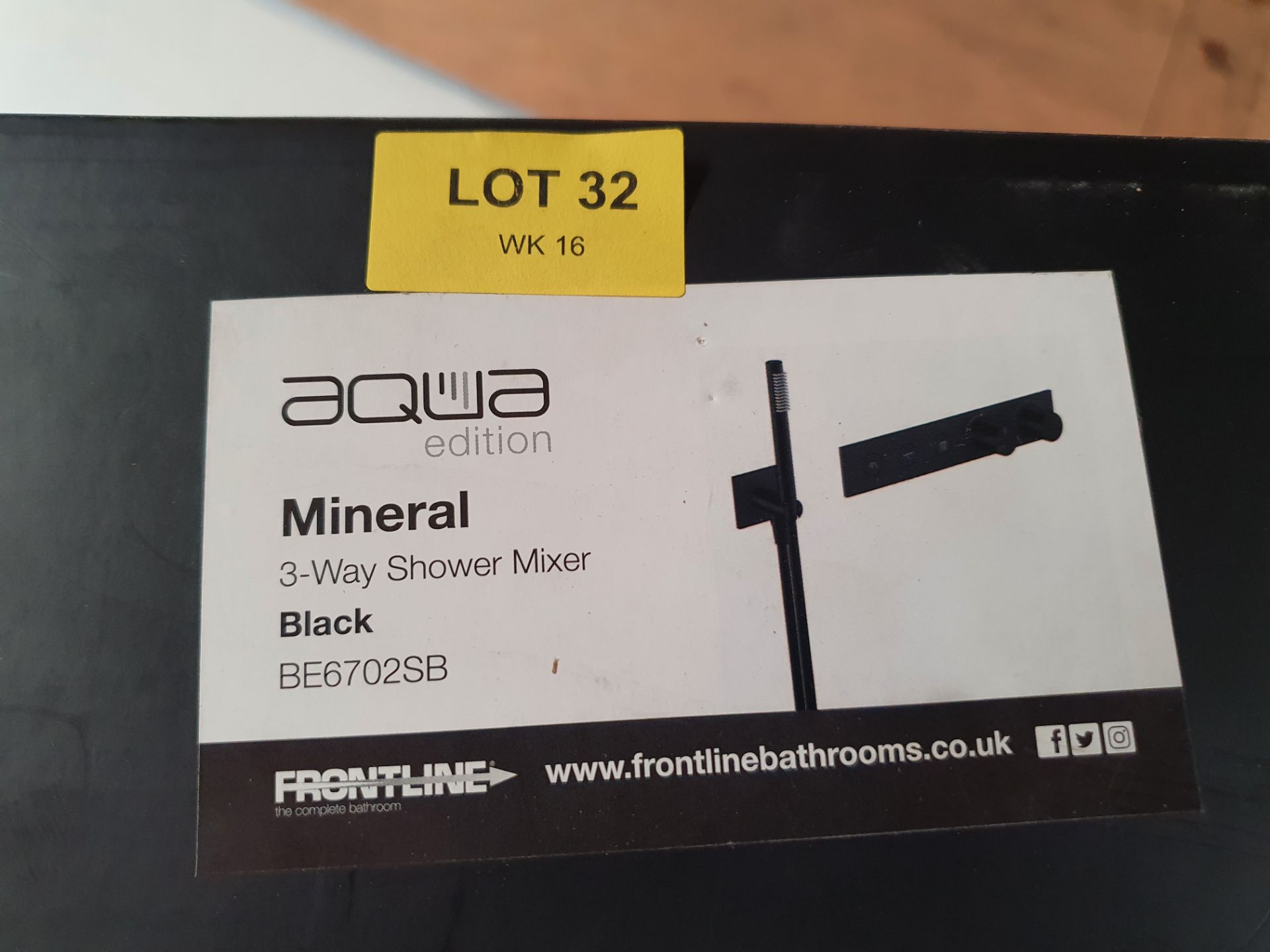 RRP £752. Frontline Matt Black Mineral 3-Way Shower Valve and Handset. APPEARS BRAND NEW, COMPLETE - Image 7 of 7