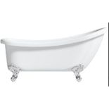 RRP £350. The Bath Co. Traditional single ended slipper bath 1550 x 750. Appears New Unused. No Dam